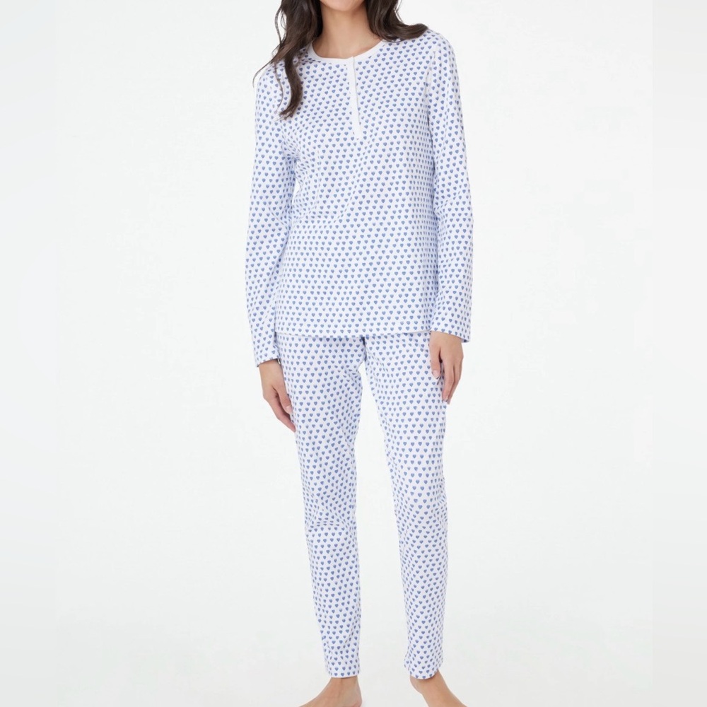 Roller Rabbit Blue Hearts Pajamas